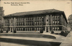 The New High School, Erected 1911 Postcard