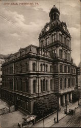 Street View of City Hall Pittsburgh, PA Postcard Postcard Postcard