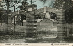 Entrance to Fair Grounds Postcard