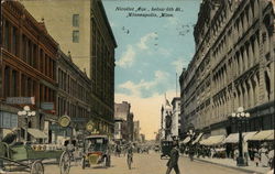 Nicollet Avenue below 6th Street Minneapolis, MN Postcard Postcard Postcard