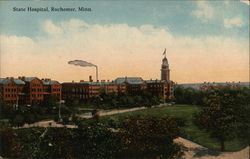 State Hospital and Grounds Postcard