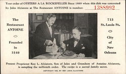 The Restaurant Antoine: Oysters A La Rockefeller New Orleans, LA Postcard Postcard Postcard