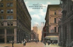 Fourth Avenue, North from Green Street Postcard