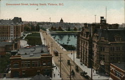 Government Street Looking South Postcard