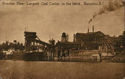 Brechin Mine - Largest Coal Center in the West Postcard