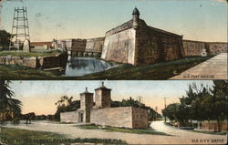 Old Fort Marion; Old City Gates St. Augustine, FL Postcard Postcard Postcard