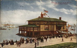 Chicago Yacht Club House (Grant Park Front) Postcard