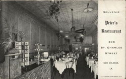 Price's Restaurant Postcard