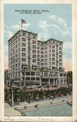 Hotel McAllister, Gus Muller, Manager Miami, FL Postcard Postcard Postcard