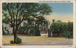 The Alamo and Courtyard San Antonio, TX Postcard Postcard Postcard