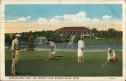 Mineral Wells Golf and Country Club Texas Postcard Postcard Postcard