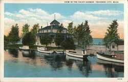 View in the Yacht Harbor Postcard