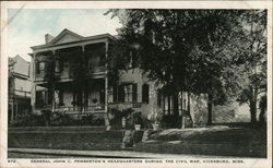 General John C. Pemberton's Headquarters during Civil War Vicksburg, MS Postcard Postcard Postcard