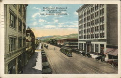 Hollywood Boulevard at Cahuenga Avenue, Hollywood Los Angeles, CA Postcard Postcard Postcard