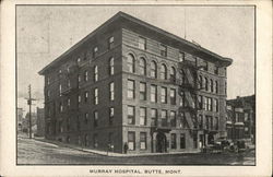 Murray Hospital Butte, MT Postcard Postcard Postcard