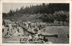 Guernewood Beach, Russian River, California Postcard