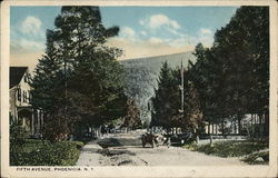 Fifth Avenue View Phoenicia, NY Postcard Postcard Postcard