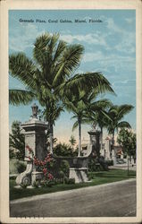 Granada Plaza, Coral Gables Postcard