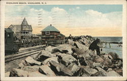 Highlands Beach Scene Postcard