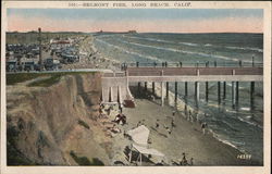 Belmont Pier Long Beach, CA Postcard Postcard Postcard