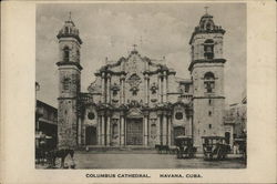 Columbus Cathedral Havana, Cuba Postcard Postcard Postcard