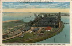 Atlantic Terminal Coaling Plant Cristobal, Panama Postcard Postcard Postcard