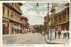 Central Avenue, Looking East Postcard