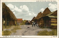 Village Scene Cruces, Panama Postcard Postcard Postcard