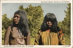 Indian Beauties, Darien Province Panama Postcard Postcard Postcard