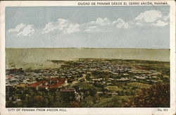 City from Ancon Hill Panama City, Panama Postcard Postcard Postcard