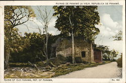 Ruins of Old Panama Postcard Postcard Postcard