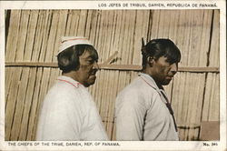 The Chiefs of the Tribe, Darien Province Panama Postcard Postcard Postcard