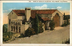 Home of Rudolph Valentino Hollywood, CA Postcard Postcard Postcard