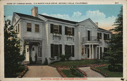 Home of Conrad Nagel, 715 North Palm Drive Beverly Hills, CA Postcard Postcard Postcard