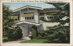 Home of Marie Prevost and Kenneth Harlan, Beverly Hills Postcard