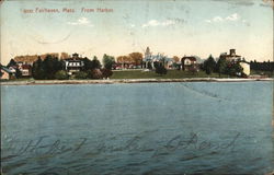 View from Harbor Fairhaven, MA Postcard Postcard Postcard