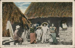 Mexican Dancers in Front of Their Palace Postcard