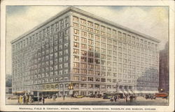 Marshall Field & Company Retail Store, State, Washington, Randolph and Wabash Sts Postcard