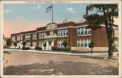 Lyons Union School New York Postcard Postcard Postcard