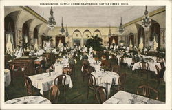 Dining Room, Battle Creek Sanitarium Postcard