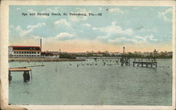 Spa and Bathing Beach Postcard