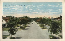 Noyes Boulevard St. Joseph, MO Postcard Postcard Postcard