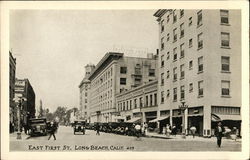 View of East First Street Postcard