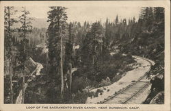 Loop of the Sacramento River Canyon Dunsmuir, CA Postcard Postcard Postcard