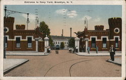 Entrance to Navy Yard Brooklyn, NY Postcard Postcard Postcard