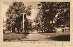 First Ave. at Laurel Beach Milford, CT Postcard Postcard Postcard