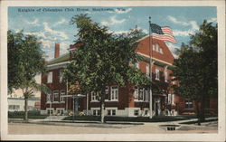 Knights of Columbus Club Home Manitowoc, WI Postcard Postcard Postcard