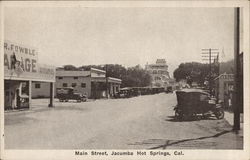 Main Street View, Jacumba Hot Springs California Postcard Postcard Postcard