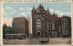 Prudential Telephone, Erie County Bank, D. S. Morgan Bldgs. Postcard