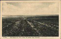 Old Santa Fe Trail Dodge City, KS Postcard Postcard Postcard